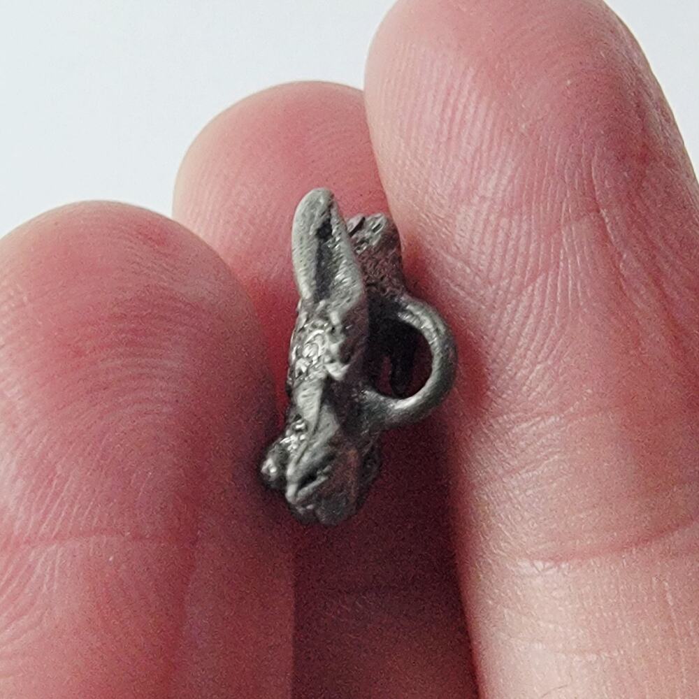 Charm Frog Silver Pewter Animal Charm Figurine Jewelry Collectible Toad - Picture 9 of 10